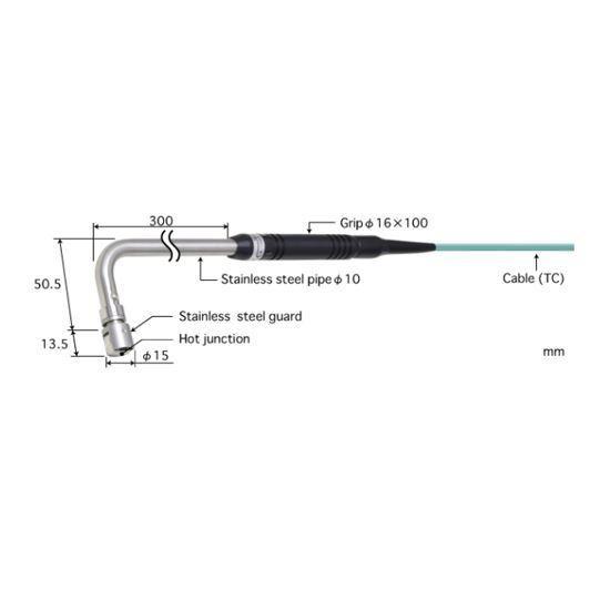 Anritsu AX-233K-03-1-TC1-ANP โพรบวัดอุณหภูมิพิ้นผิว Stationary Surface Probes image