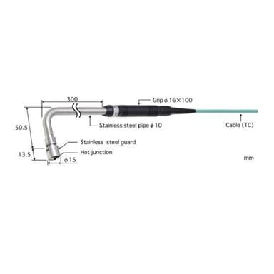 Anritsu AX-233K-03-1-TC1-ANP โพรบวัดอุณหภูมิพิ้นผิว Stationary Surface Probes
