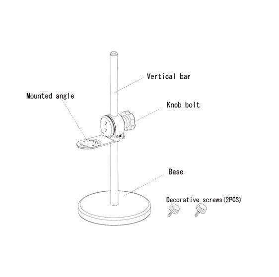 OTSUKA Single-Tilt-Stand ขาตั้งเดี่ยวสำหรับยึดโคมไฟ BARLIGHT series LED lighting for surface flaw inspection-photo1