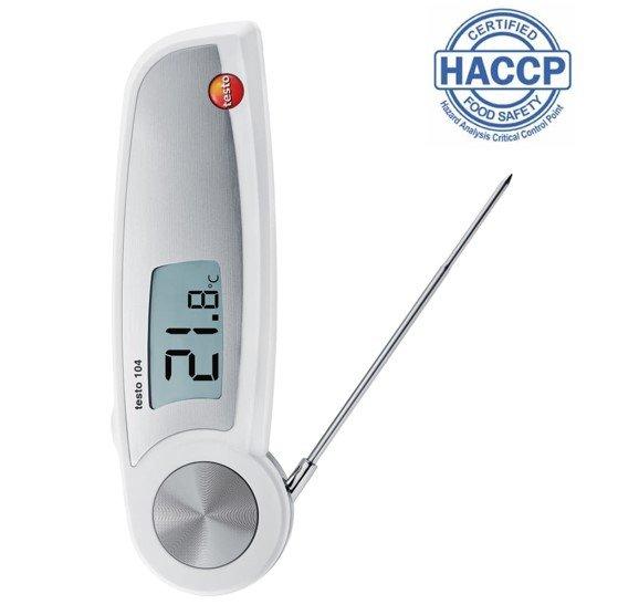 Testo-104 เครื่องวัดอุณหภูมิอาหาร HACCP (IP65) | Max.250°C-photo0