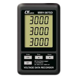 Lutron MMV-387SD เครื่องบันทึกแรงดันไฟฟ้า 3 channels VOLTAGE RECORDER-small-photo1