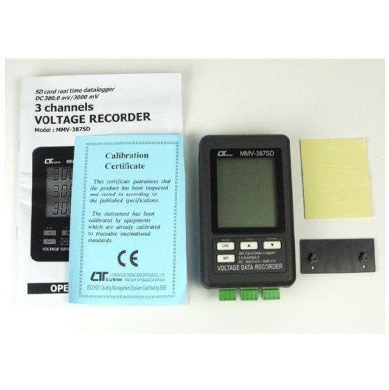 Lutron MMV-387SD เครื่องบันทึกแรงดันไฟฟ้า 3 channels VOLTAGE RECORDER-photo4