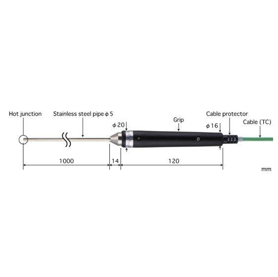 Anritsu BS-51K-100-TC1-ANP โพรบวัดอุณหภูมิ General Internal Probe (Type K)