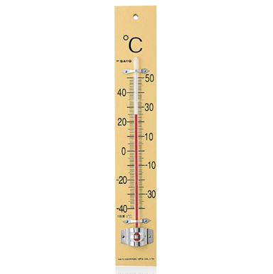 SK Sato SK-1510-40 ปรอทวัดอุณหภูมิ ฐานแผ่นไม้ (-40 To 50°C)