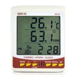 DER EE DE-24 เครื่องวัดอุณหภูมิและความชื้น 4in1 image
