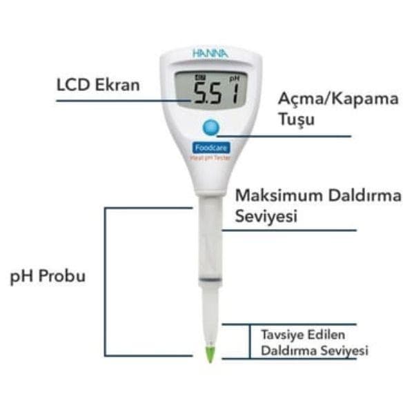 HANNA HI981036 เครื่องวัดค่ากรด-ด่างของเนื้อสัตว์ image