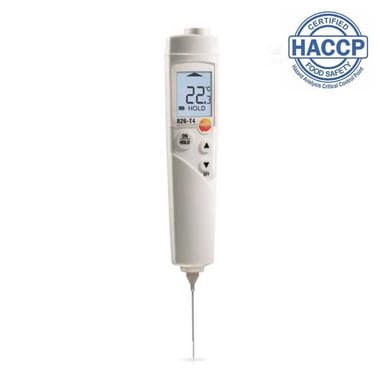 Testo-826-T4 เครื่องวัดอุณหภูมิดิจิตอล 2in1 HACCP (IP65) | Max.230°C