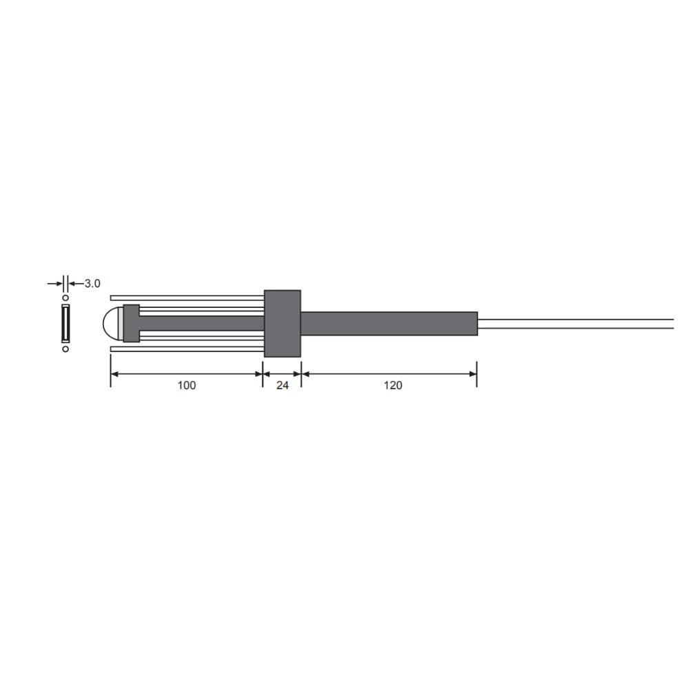 RIXEN SPK-11 โพรบวัดอุณหภูมิ Narrow side use image