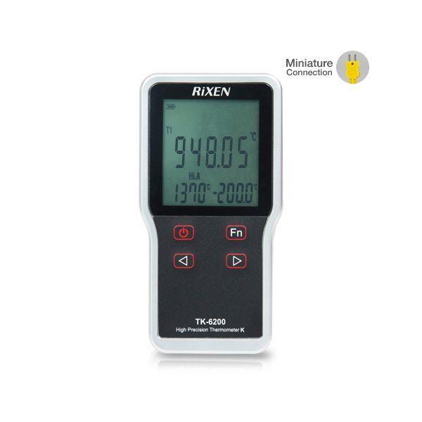 Rixen TK-6200 Deluxe Set เครื่องวัดและบันทึกอุณหภูมิ 2 ช่องโพรบ | IP66 image