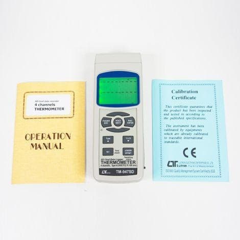 Lutron TM-947SD เครื่องบันทึกอุณหภูมิ 4 ช่องโพรบ image