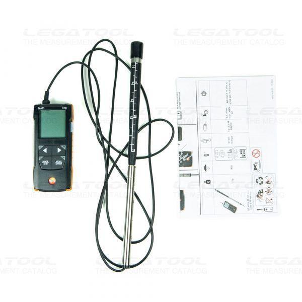 Testo 416 เครื่องวัดความเร็วลมแบบใบพัดขนาดเล็ก With App Connection image