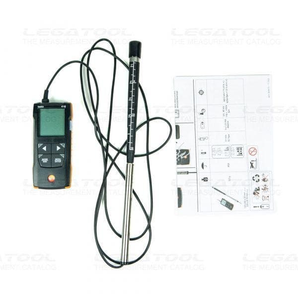 Testo 416 เครื่องวัดความเร็วลมแบบใบพัดขนาดเล็ก With App Connection image