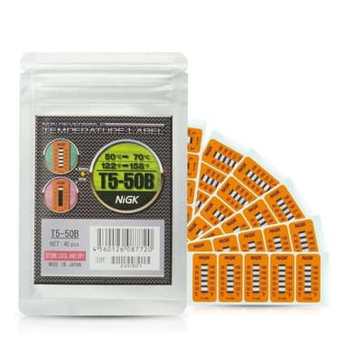 NiGK รุ่น T5-50B แถบวัดอุณหภูมิแบบ Irreversible (5 Point)  50 to 70℃) | 40pcs/case