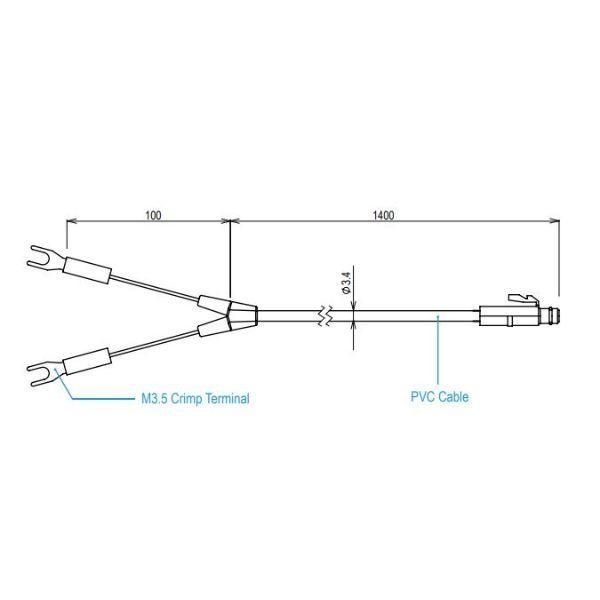 TND PIC-3150 Input Cable for RTR505B, TR-55i-P image