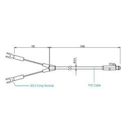 TND PIC-3150 Input Cable for RTR505B, TR-55i-P image