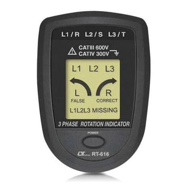 Lutron RT-616 เครื่องทดลองลำดับเฟส