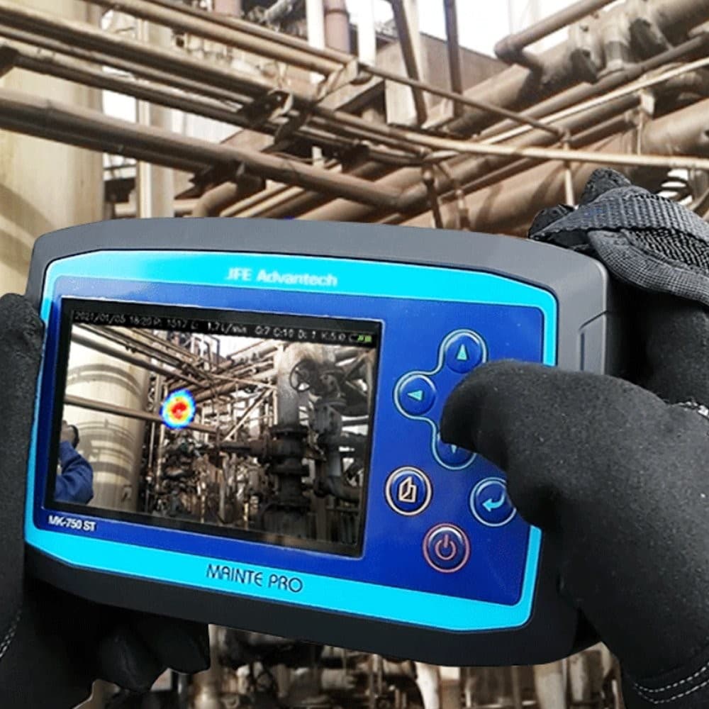 JFE MK-750ST-E เครื่องตรวจจับการรั่วของก๊าซด้วยคลื่นเสียงอัลตร้าโซนิค พร้อมฟังก์ชันแสดงปริมาณรั่วโดยประมาณ image