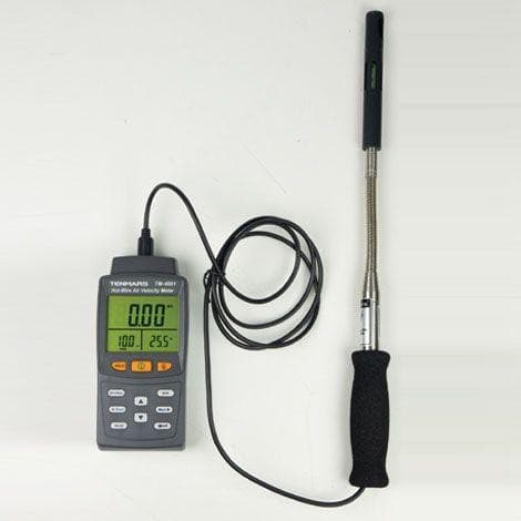 Tenmars TM-4001 เครื่องวัดความเร็วลมและปริมาตรลมแบบ Hot-Wire | 3in1 (โพรบดัดงอได้) image