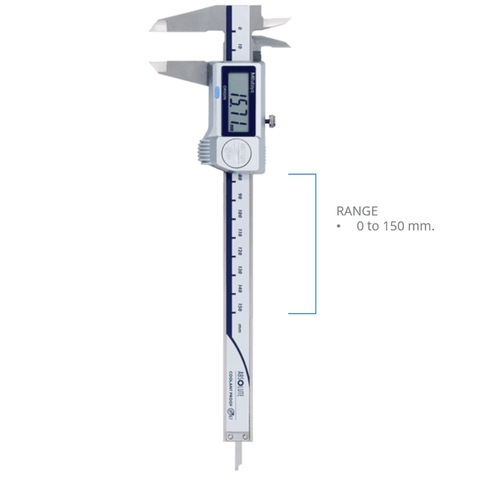 Mitutoyo M-500-702-20 Absolute Coolant Proof Caliper เครื่องวัดคาลิเปอร์ดิจิตอล (0 - 150mm) image
