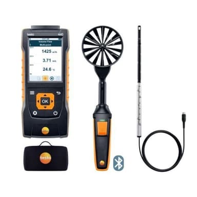 Testo-0563-4406 เครื่องวัดความเร็วลม Flow ComboKit 1 with Bluetooth