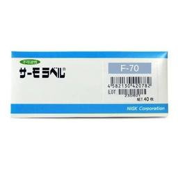 NIGK-F-70 แถบวัดอุณหภูมิแบบ Irreversible │Pack of 40pcs │ 70°C image