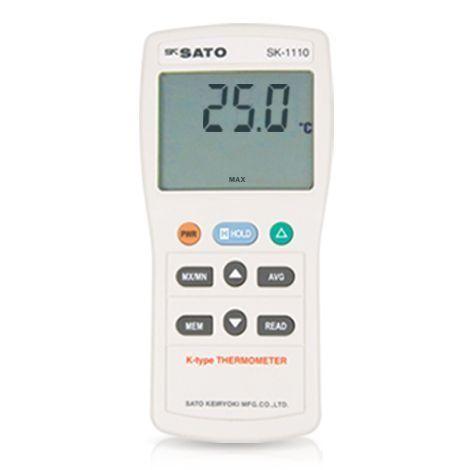SK Sato SK-1110 เครื่องวัดอุณหภูมิจอแอลซีดีขนาดใหญ่ (1 ช่องโพรบ) image