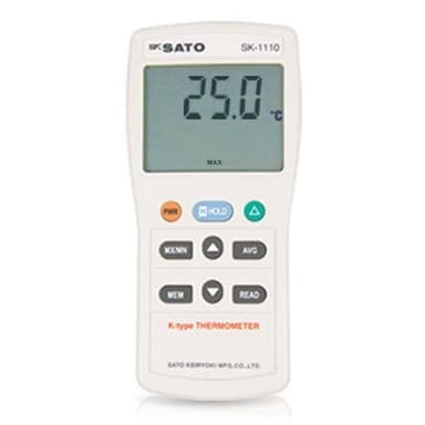 SK Sato SK-1110 เครื่องวัดอุณหภูมิจอแอลซีดีขนาดใหญ่ (1 ช่องโพรบ)
