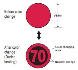 NiGK WR-45 แถบวัดอุณหภูมิแบบ Reversible Single Temp | 45°C | 120pcs/ 1pack image