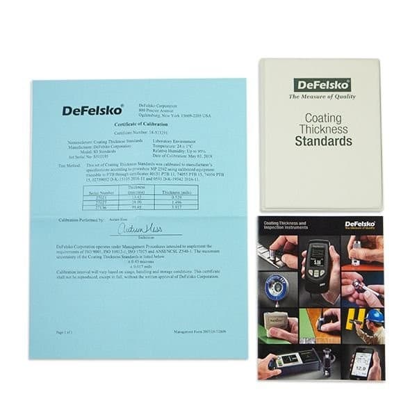 Defelsko PT-STD-S3 Certiffied Coating Thickness Standards for PosiTest