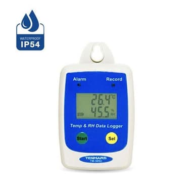 Tenmars TM-305U เครื่องบันทึกอุณหภูมิและความชื้น 50,000 ข้อมูล | IP54