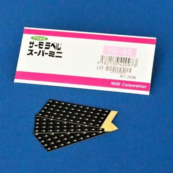 NiGK รุ่น 1K-70 แถบวัดอุณหภูมิแบบ Irreversible (1 Point) | 70°C image