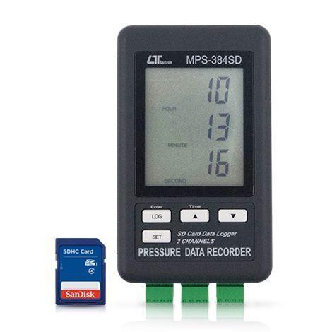 Lutron MPS-384SD เครื่องวัดและบันทึกค่าแรงดัน | Max 400 Bar image