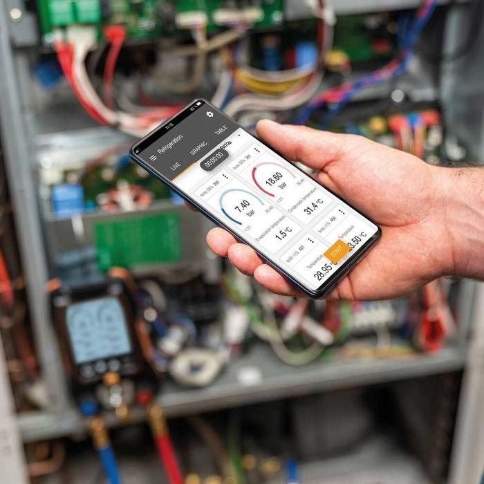 Testo-550s Basic Kit เกจวัดน้ำยาแอร์ Smart digital สำหรับงาน HVAC | Bluetooth image