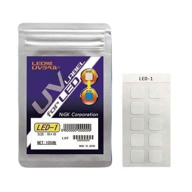 NiGK UVA-1 แถบแสดงความเข้มขนของแสง UV แบบ Irreversible | 100pcs