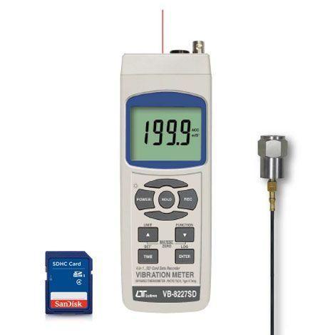 Lutron VB-8227SD เครื่องวัดความสั่นสะเทือน 4 in 1 | Vibration, Photo tach, IR Temp., Type K image