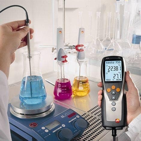 Testo-735-1 เครื่องวัดอุณหภูมิดิจิตอลแบบ 3 Channel image
