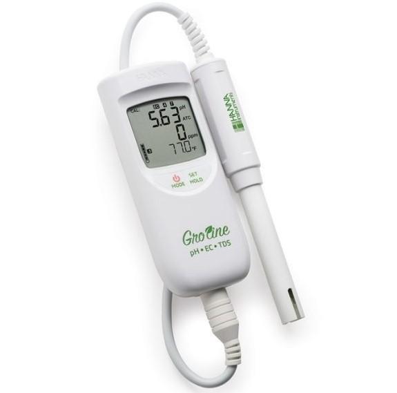 Hanna HI-9814 เครื่องวัดค่า pH/EC/TDS/Temp สำหรับไฮโดรโปนิกส์ image