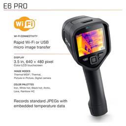 FLIR E6 PRO กล้องถ่ายภาพความร้อน (240x180 Pixels) image