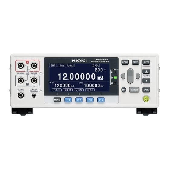 HIOKI RM3545-02 เครื่องวัดมิลลิโอห์ม image