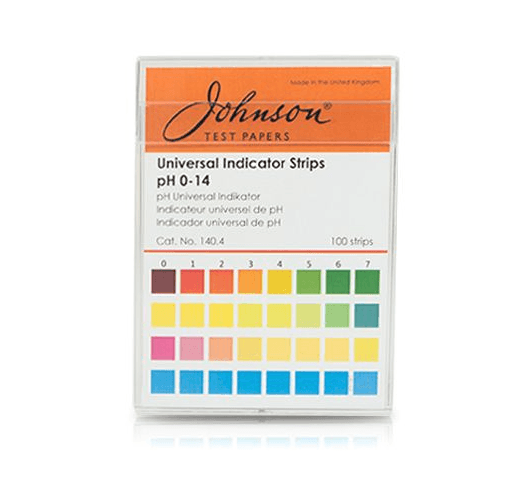 Johnson JS-140-4 แถบวัดค่าพีเอช Universal Indicator Strips | PH 0-14 (100 Strips/Pack) image