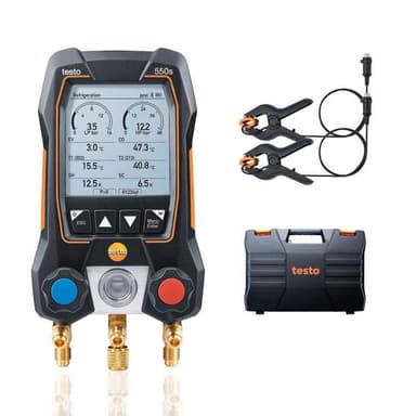 Testo-550s Basic Kit เกจวัดน้ำยาแอร์ Smart digital สำหรับงาน HVAC | Bluetooth