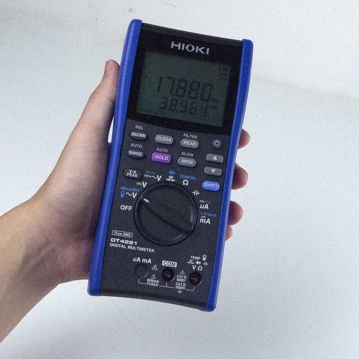 Hioki-DT4281 ดิจิตอลมัลติมิเตอร์ High-End Type (Direct And Current Clamp Input Terminals) image