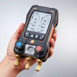 Testo-550s Smart Kit With Filling Hose เกจวัดน้ำยาแอร์ Smart Digital สำหรับงาน HVAC | Bluetooth image