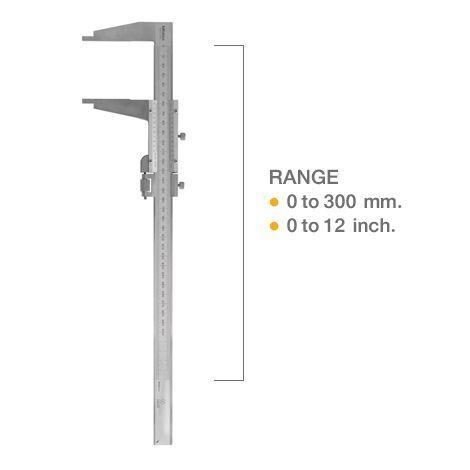 Mitutoyo M-160-150 Vernier Caliper เครื่องวัดคาลิเปอร์แบบเวอร์เนีย (0 - 300mm, 0 - 12) image