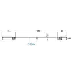 TND TR-5C10 สายต่อขยาย Sensor ขนาด 1000 mm. image