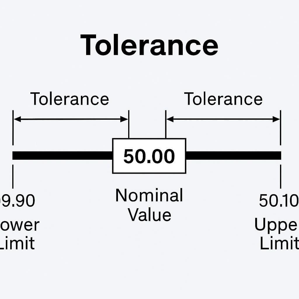 Tolerance (โทเลอแรนซ์)  ค่าความคาดเคลื่อน