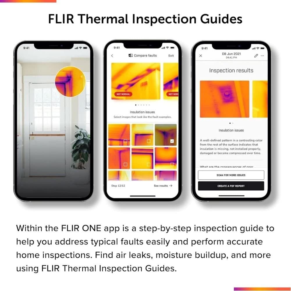 FLIR ONE Gen3 iOS กล้องถ่ายภาพความร้อนสำหรับสมาร์ตโฟน iOS (Lightning) image