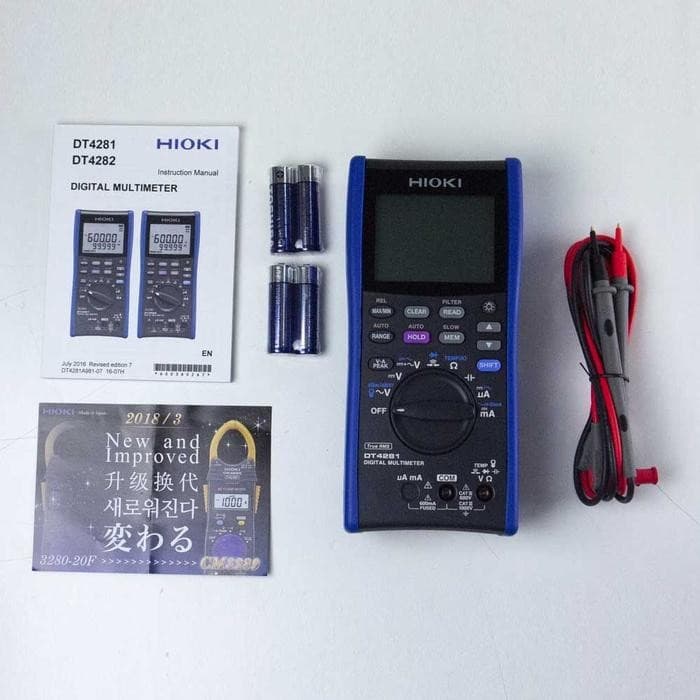Hioki-DT4281 ดิจิตอลมัลติมิเตอร์ High-End Type (Direct And Current Clamp Input Terminals) image
