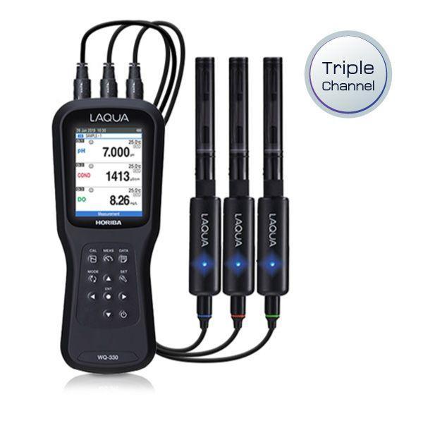 WQ-330-K เครื่องวัดค่าพีเอชและคุณภาพน้ำ 3 Channel image