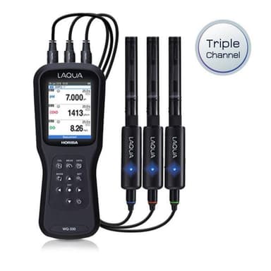 WQ-330-K เครื่องวัดค่าพีเอชและคุณภาพน้ำ 3 Channel